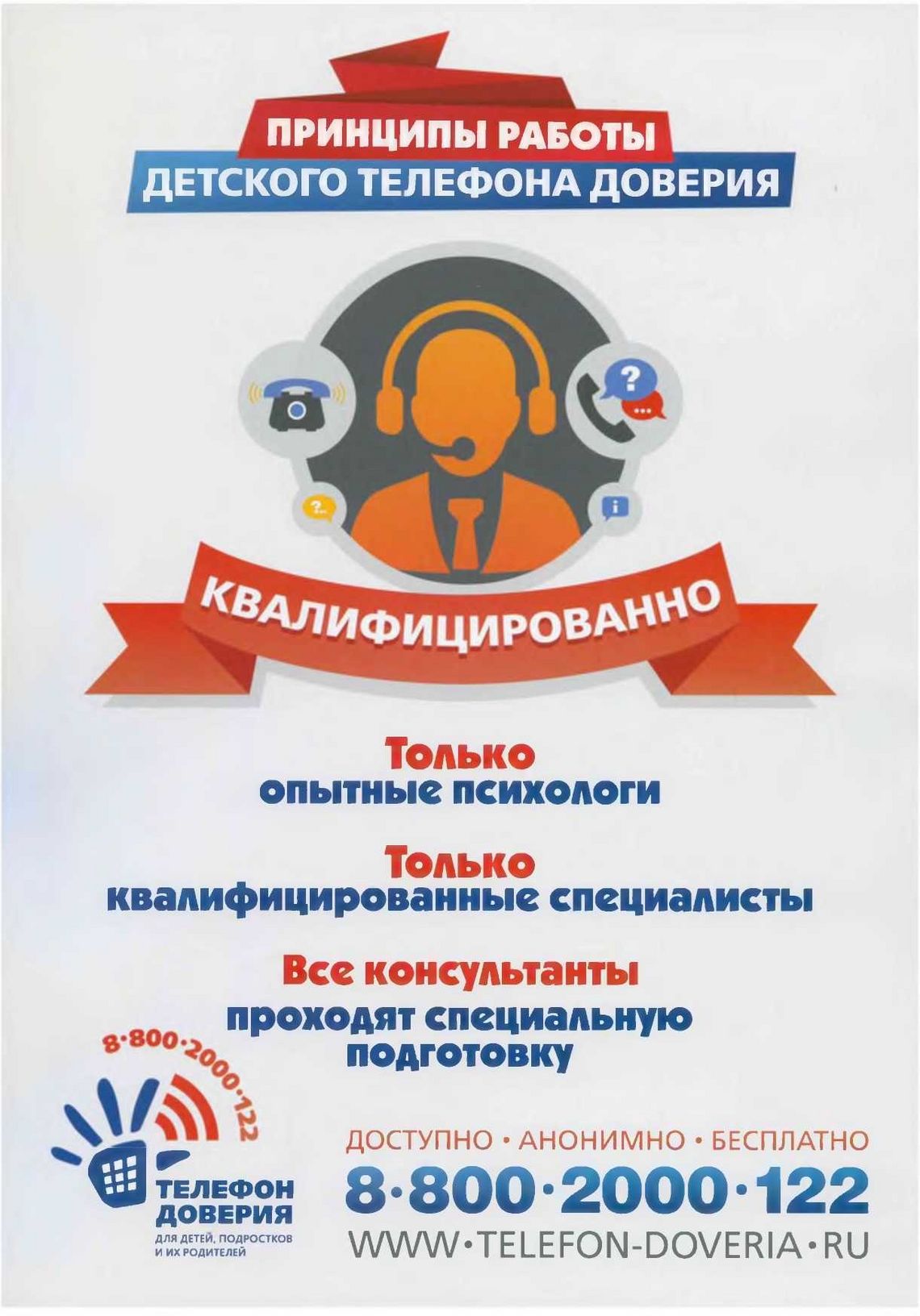 Телефон доверия Телефон доверия.